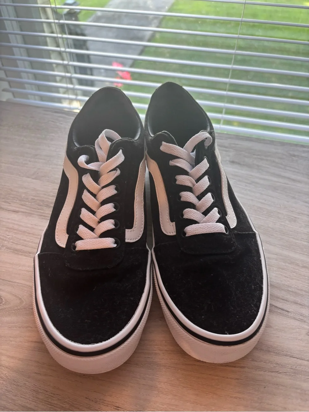 Vans Black and White Old Skool Skate Sneakers